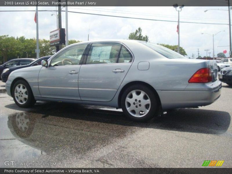 Platinum Blue Pearl / Ivory 2003 Lexus LS 430 Sedan