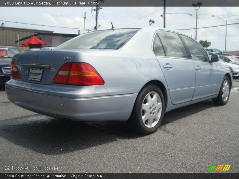 Platinum Blue Pearl / Ivory 2003 Lexus LS 430 Sedan