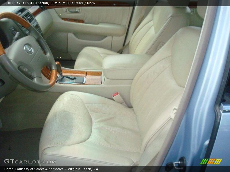 Platinum Blue Pearl / Ivory 2003 Lexus LS 430 Sedan
