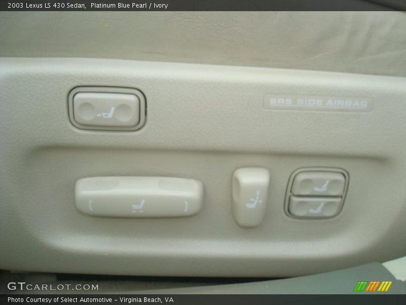 Platinum Blue Pearl / Ivory 2003 Lexus LS 430 Sedan