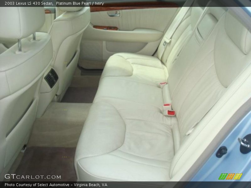 Platinum Blue Pearl / Ivory 2003 Lexus LS 430 Sedan
