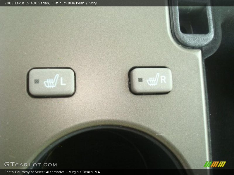 Platinum Blue Pearl / Ivory 2003 Lexus LS 430 Sedan