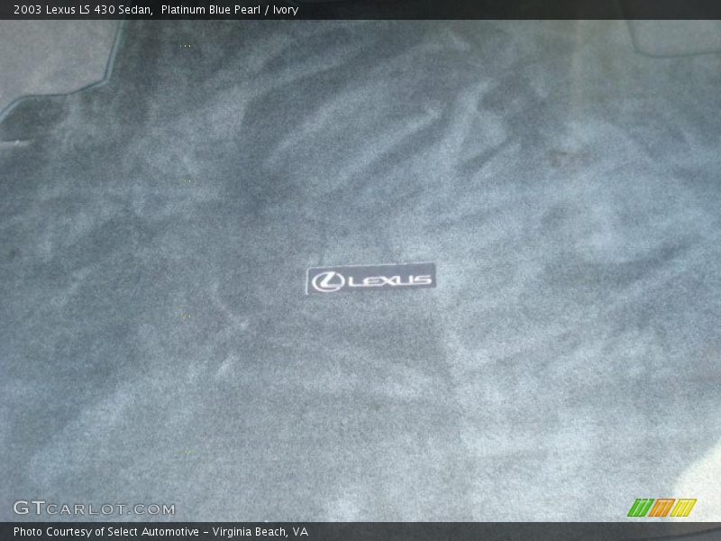 Platinum Blue Pearl / Ivory 2003 Lexus LS 430 Sedan