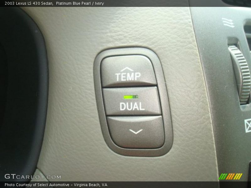Platinum Blue Pearl / Ivory 2003 Lexus LS 430 Sedan