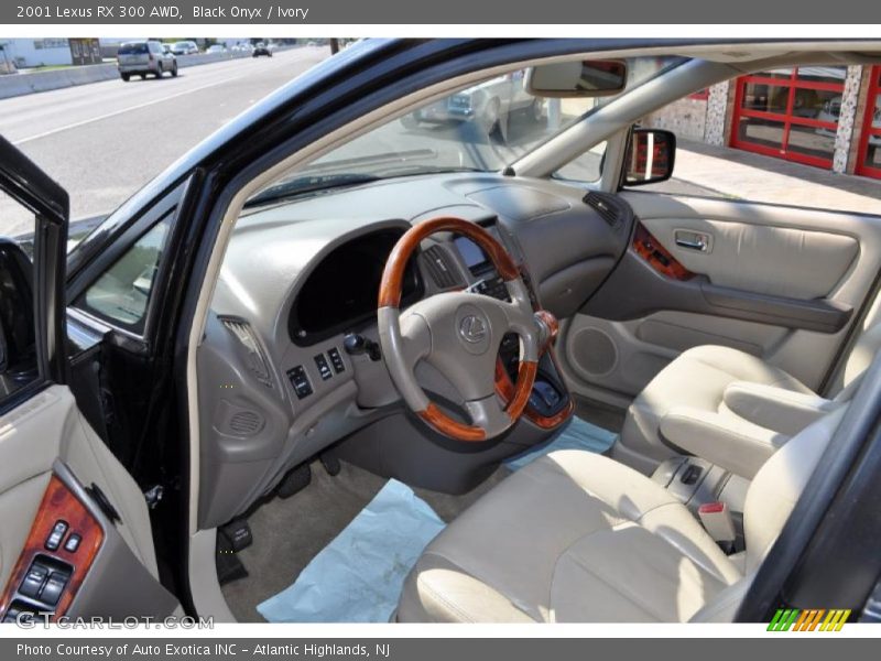 Black Onyx / Ivory 2001 Lexus RX 300 AWD