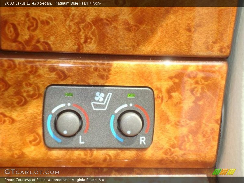 Platinum Blue Pearl / Ivory 2003 Lexus LS 430 Sedan