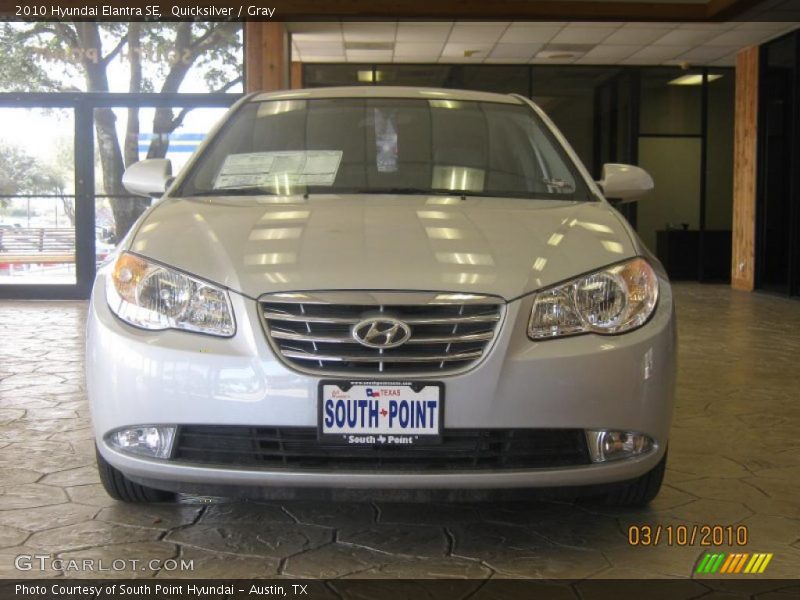 Quicksilver / Gray 2010 Hyundai Elantra SE