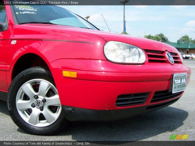 Tornado Red / Beige 2001 Volkswagen Cabrio GLX