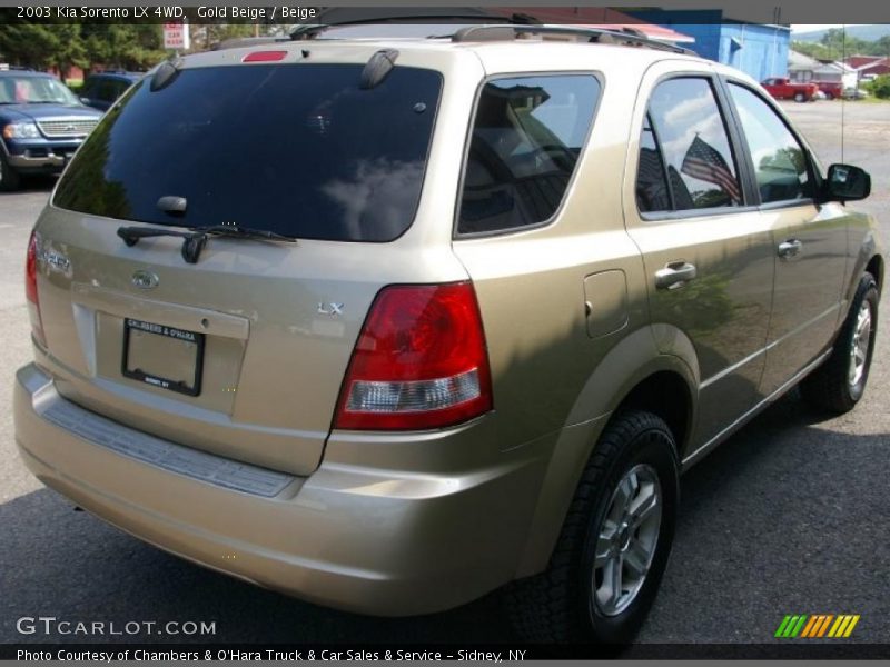 Gold Beige / Beige 2003 Kia Sorento LX 4WD