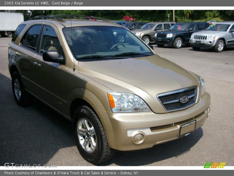 Gold Beige / Beige 2003 Kia Sorento LX 4WD