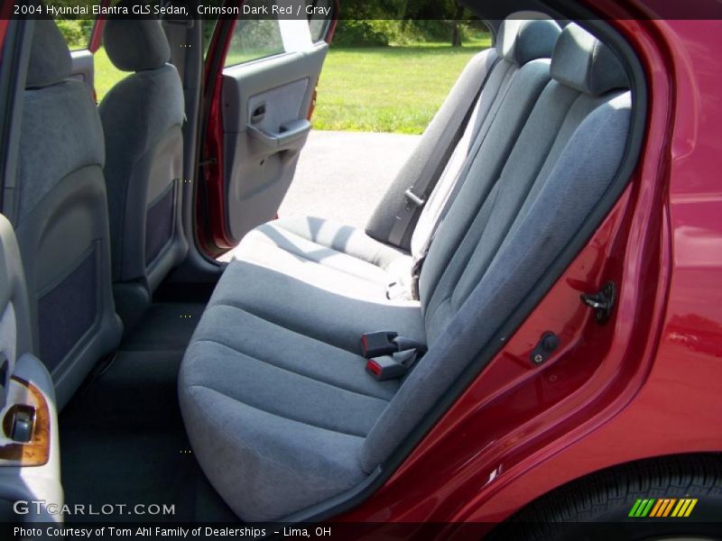 Crimson Dark Red / Gray 2004 Hyundai Elantra GLS Sedan
