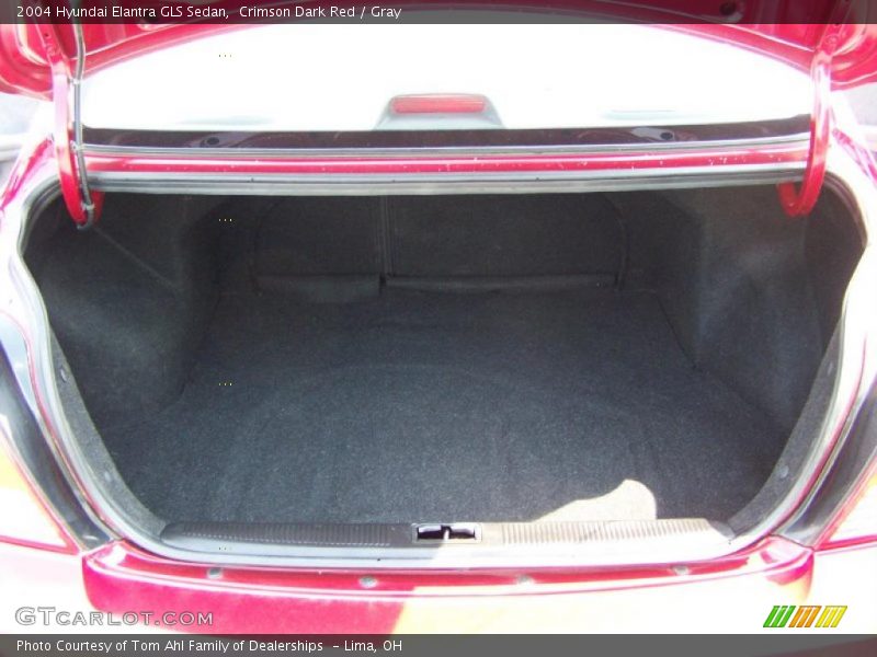 Crimson Dark Red / Gray 2004 Hyundai Elantra GLS Sedan