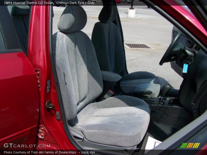 Crimson Dark Red / Gray 2004 Hyundai Elantra GLS Sedan