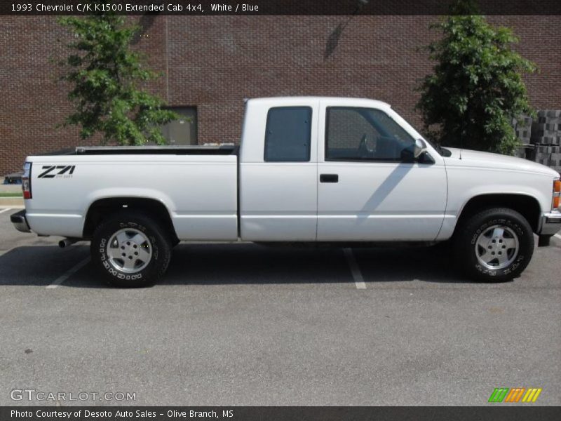 White / Blue 1993 Chevrolet C/K K1500 Extended Cab 4x4