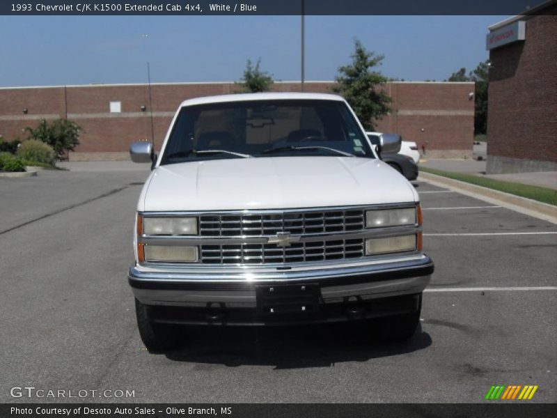 White / Blue 1993 Chevrolet C/K K1500 Extended Cab 4x4