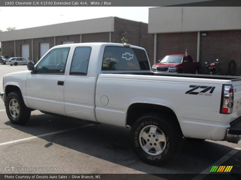 White / Blue 1993 Chevrolet C/K K1500 Extended Cab 4x4
