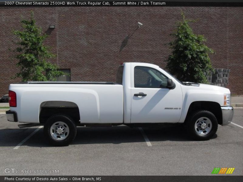 Summit White / Dark Titanium 2007 Chevrolet Silverado 2500HD Work Truck Regular Cab