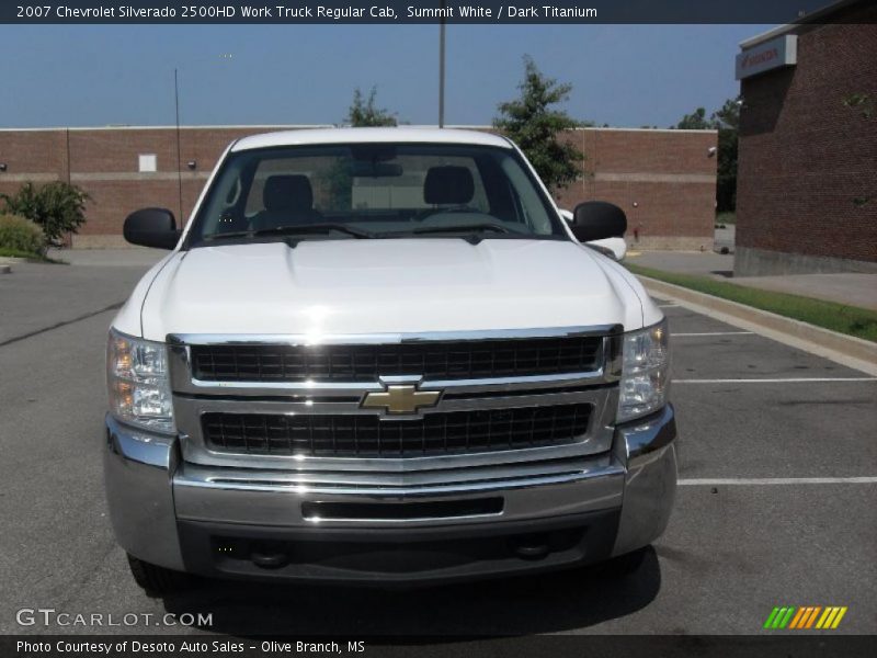 Summit White / Dark Titanium 2007 Chevrolet Silverado 2500HD Work Truck Regular Cab