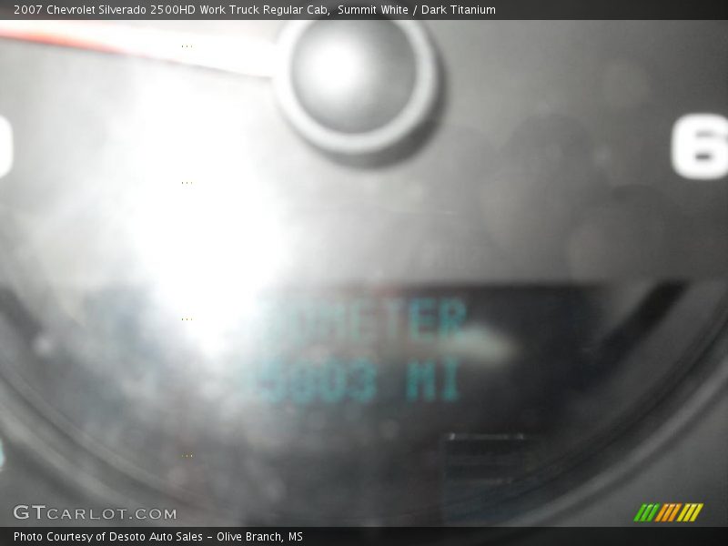 Summit White / Dark Titanium 2007 Chevrolet Silverado 2500HD Work Truck Regular Cab