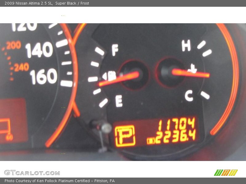 Super Black / Frost 2009 Nissan Altima 2.5 SL