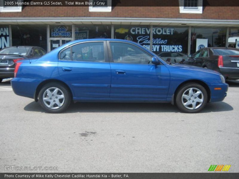 Tidal Wave Blue / Gray 2005 Hyundai Elantra GLS Sedan