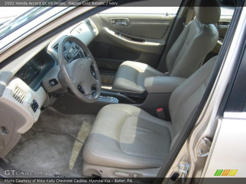 Naples Gold Metallic / Ivory 2002 Honda Accord EX V6 Sedan