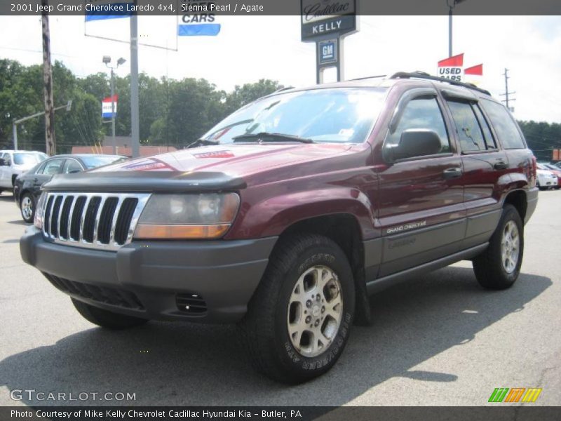 Sienna Pearl / Agate 2001 Jeep Grand Cherokee Laredo 4x4