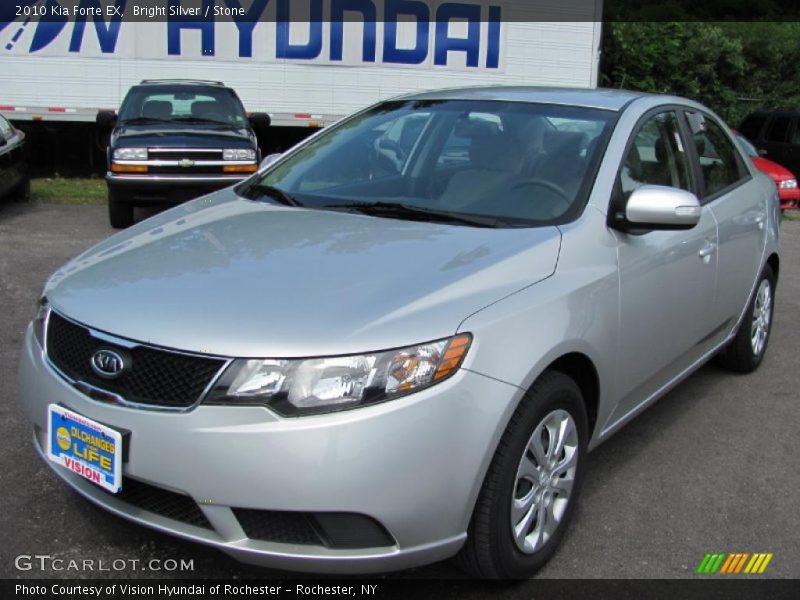 Bright Silver / Stone 2010 Kia Forte EX