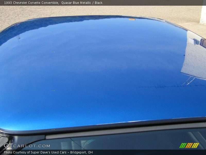 Quasar Blue Metallic / Black 1993 Chevrolet Corvette Convertible