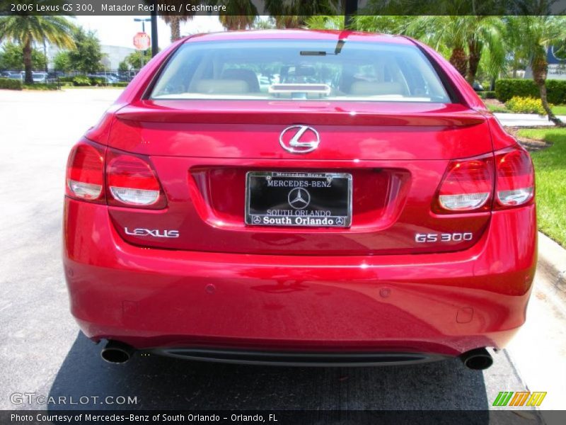 Matador Red Mica / Cashmere 2006 Lexus GS 300