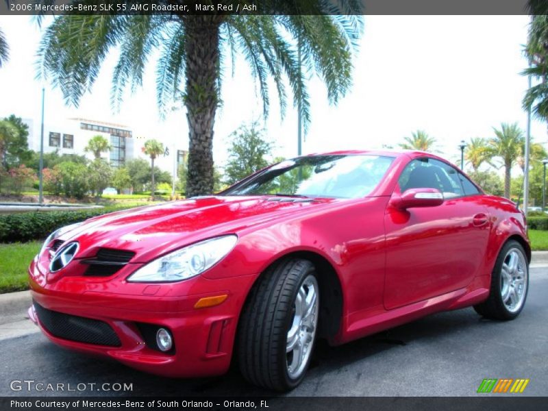 Mars Red / Ash 2006 Mercedes-Benz SLK 55 AMG Roadster