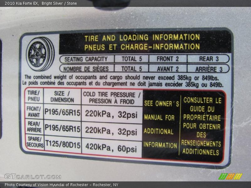 Bright Silver / Stone 2010 Kia Forte EX