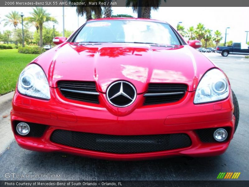 Mars Red / Ash 2006 Mercedes-Benz SLK 55 AMG Roadster