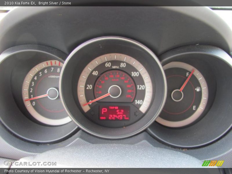Bright Silver / Stone 2010 Kia Forte EX