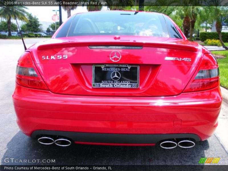 Mars Red / Ash 2006 Mercedes-Benz SLK 55 AMG Roadster