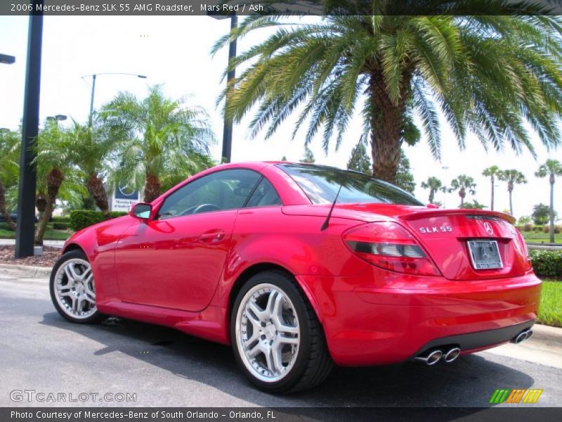 Mars Red / Ash 2006 Mercedes-Benz SLK 55 AMG Roadster