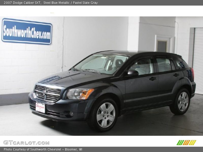 Steel Blue Metallic / Pastel Slate Gray 2007 Dodge Caliber SXT