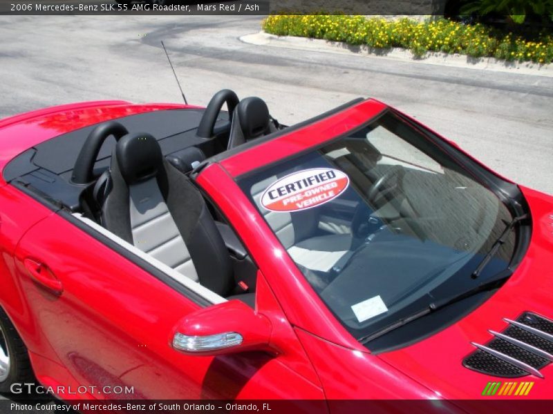 Mars Red / Ash 2006 Mercedes-Benz SLK 55 AMG Roadster