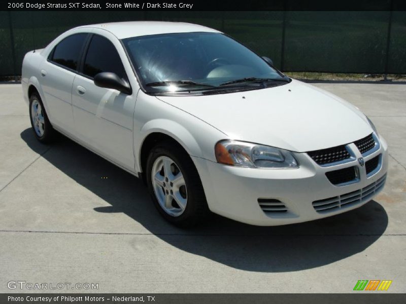 Stone White / Dark Slate Grey 2006 Dodge Stratus SXT Sedan