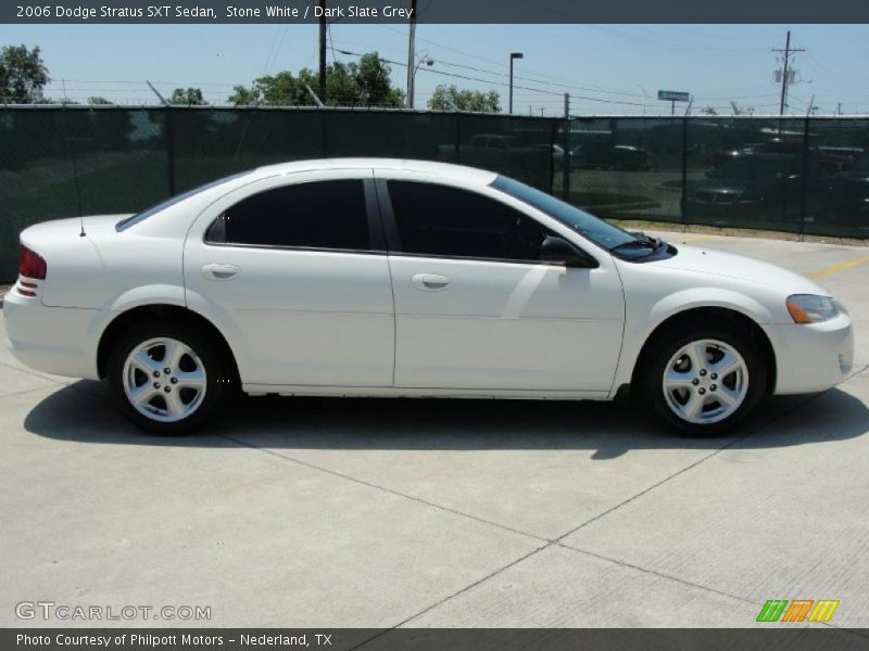 Stone White / Dark Slate Grey 2006 Dodge Stratus SXT Sedan