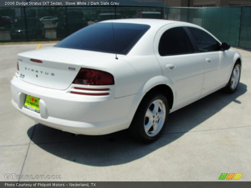 Stone White / Dark Slate Grey 2006 Dodge Stratus SXT Sedan