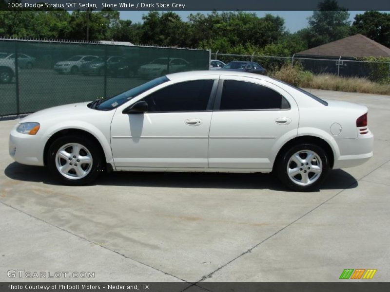 Stone White / Dark Slate Grey 2006 Dodge Stratus SXT Sedan