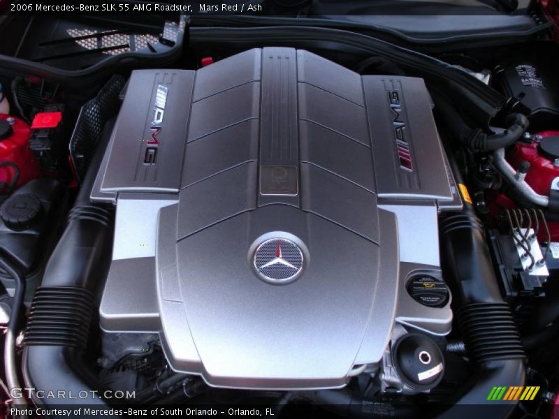 Mars Red / Ash 2006 Mercedes-Benz SLK 55 AMG Roadster
