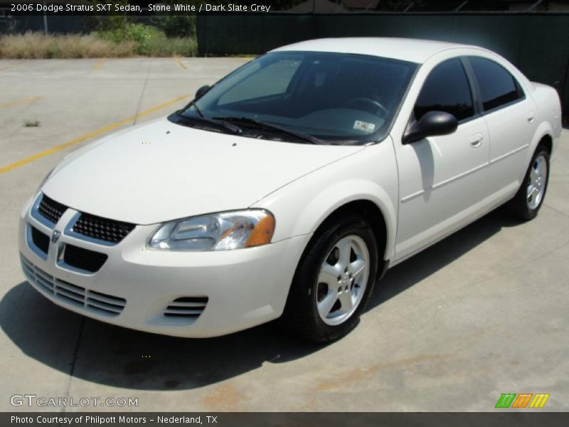 Stone White / Dark Slate Grey 2006 Dodge Stratus SXT Sedan