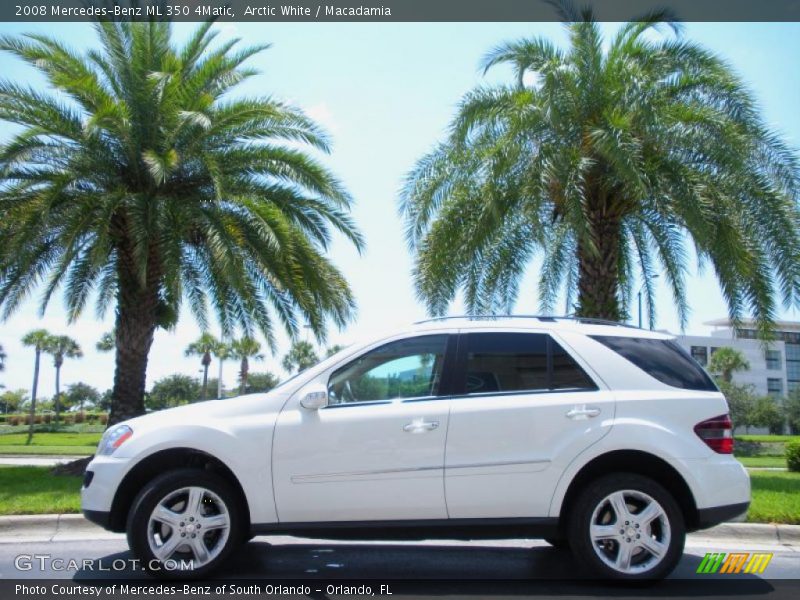 Arctic White / Macadamia 2008 Mercedes-Benz ML 350 4Matic
