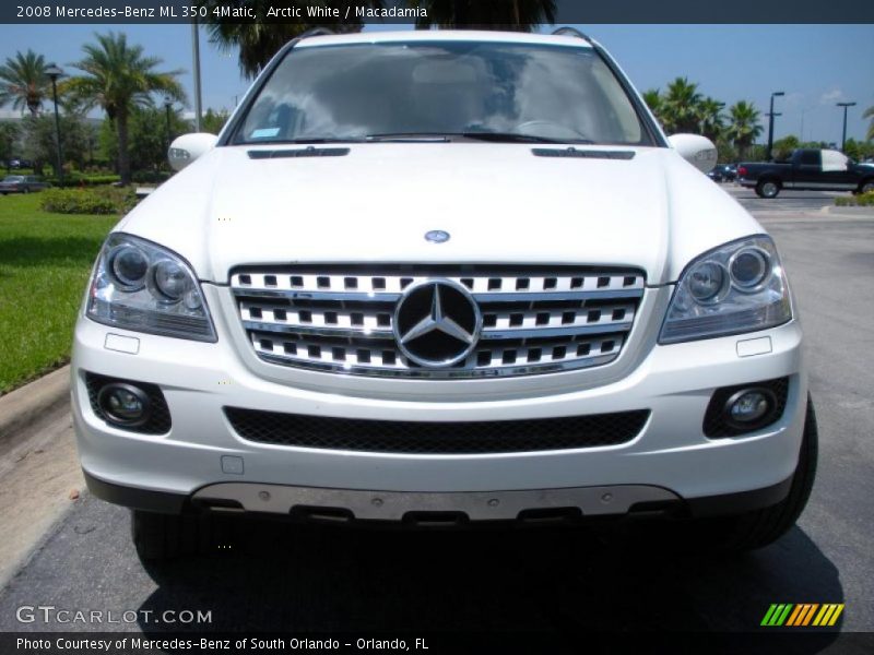 Arctic White / Macadamia 2008 Mercedes-Benz ML 350 4Matic