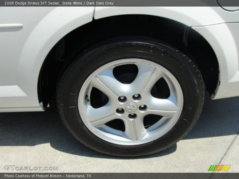 Stone White / Dark Slate Grey 2006 Dodge Stratus SXT Sedan