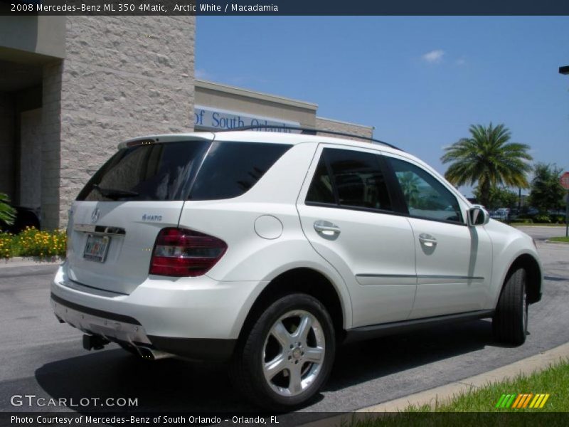 Arctic White / Macadamia 2008 Mercedes-Benz ML 350 4Matic