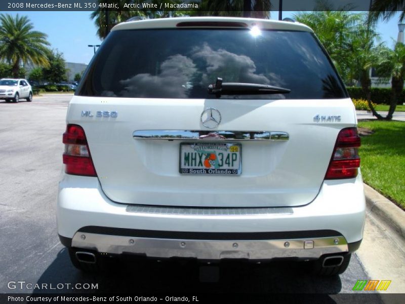 Arctic White / Macadamia 2008 Mercedes-Benz ML 350 4Matic