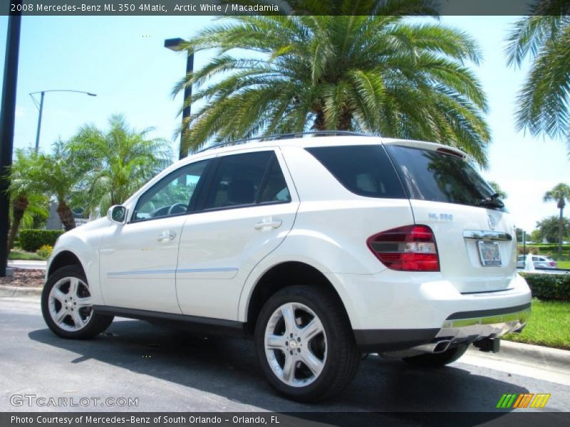 Arctic White / Macadamia 2008 Mercedes-Benz ML 350 4Matic